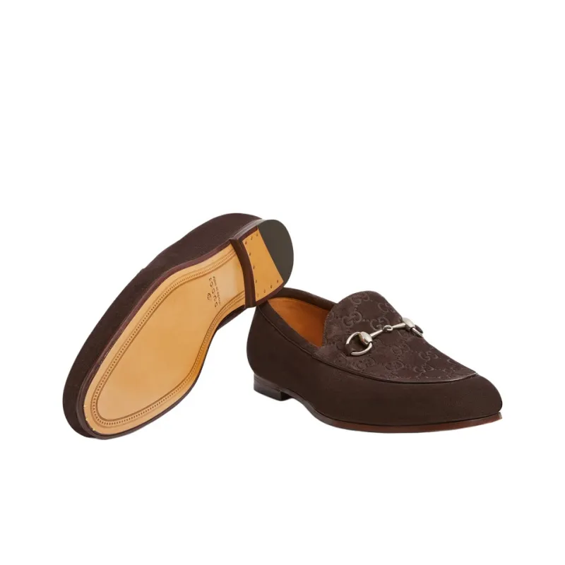 GUCCI Horsebit Loafers Men's Dark Brown-7