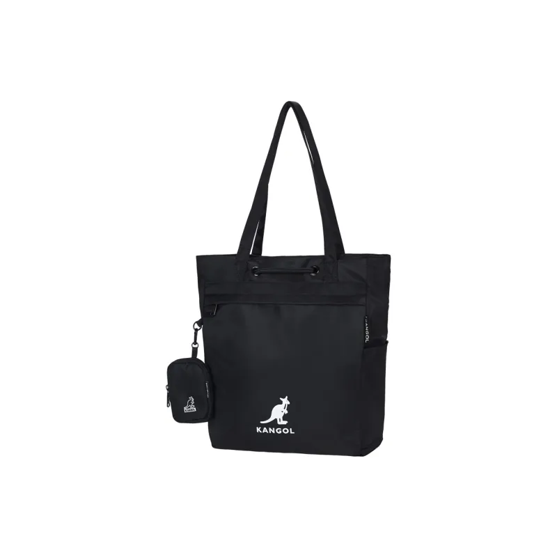 KANGOL Fabric Tote Bag Commuter Bag Handbag Shoulder Bag Unisex Khaki/Black/Ivory/Peach Pink/Military Green/Dark Blue-8