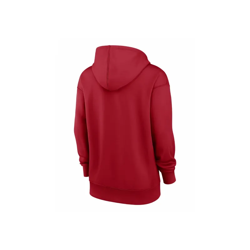 Nike Washington Nationals Authentic Collection Women's Nike Therma Mlb Pullover Hoodie-1