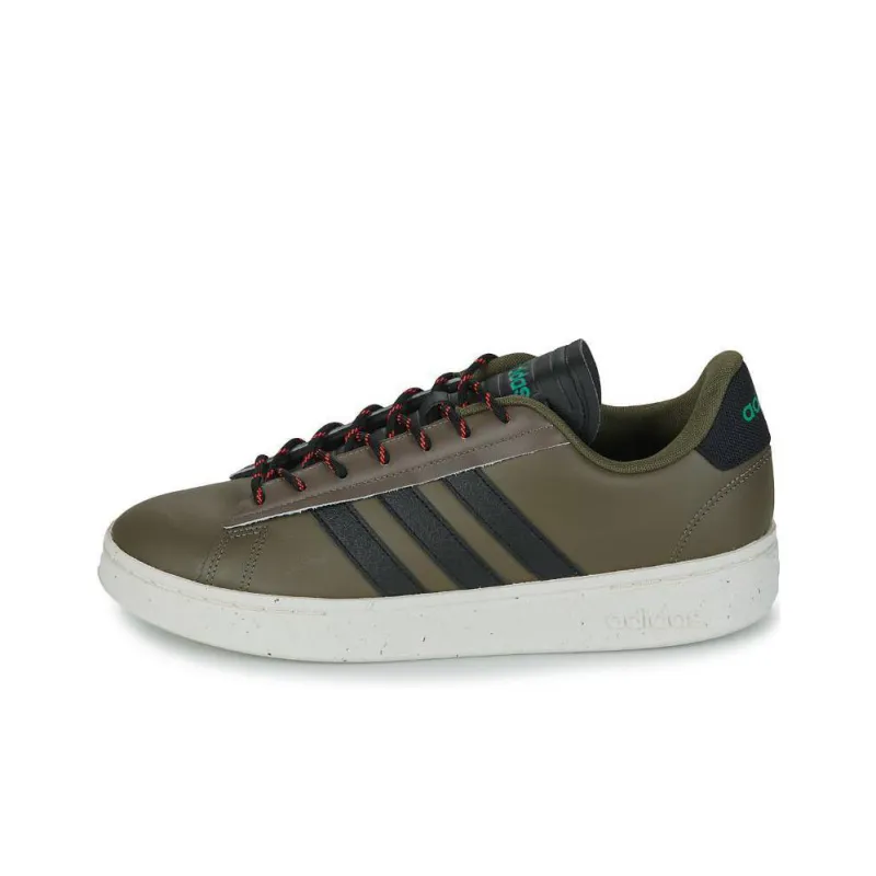 Adidas GRAND COURT ALPHA Grand Court Alpha Cushioning Wear Resistant Low Top Skateboard Shoes Men's Gray-0