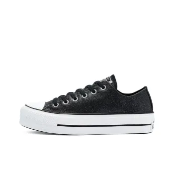Chuck Taylor All Star Women's Converse Platform Low 'Black Glitter' Women's
