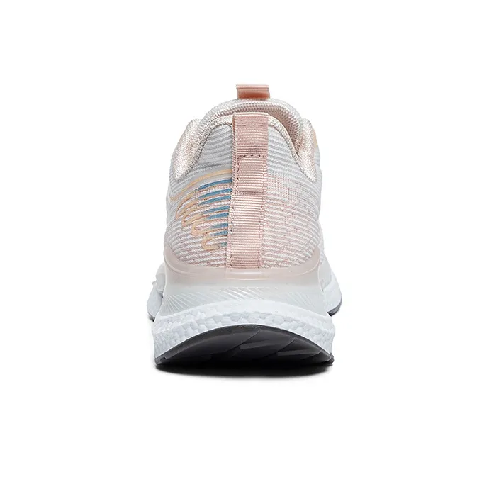 Warrior Students Mesh Athletic Shoes Durable Breathable Lightweight Low Top Casual Shoes Women's Beige Pink-3