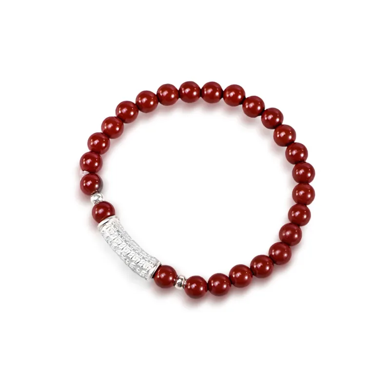 GUDS GAVE Cinnabar Jade Bracelets Unisex-1
