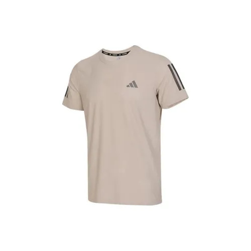 Adidas T-Shirts Men Light Brown