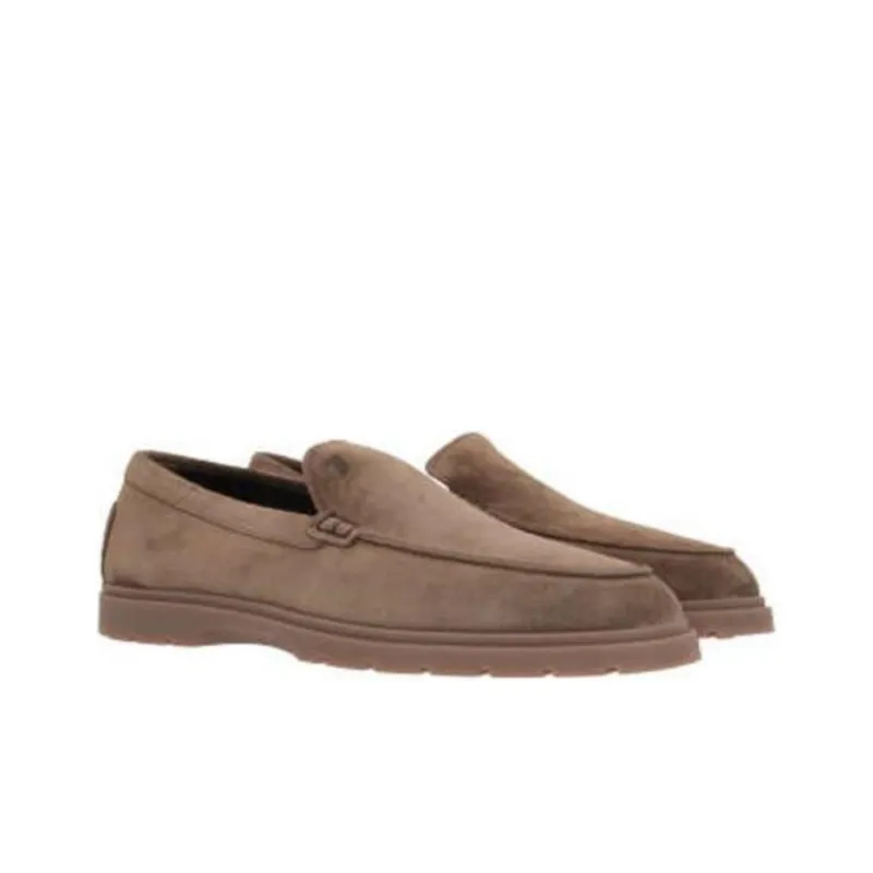 TOD'S Logo Embossed Slip On Loafers-3