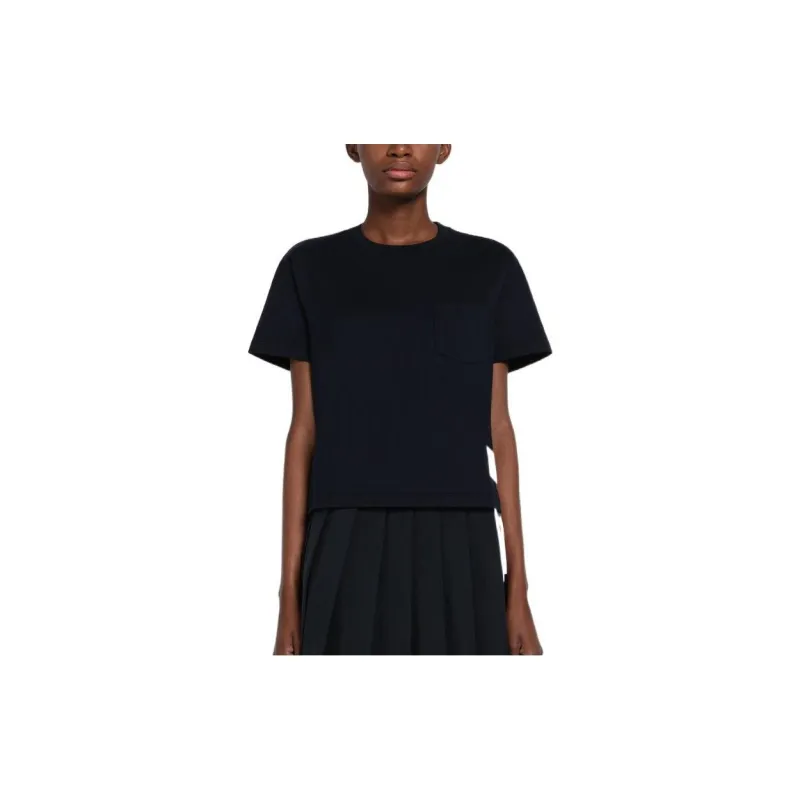 THOM BROWNE Rwb Logo Patch T-Shirt-1