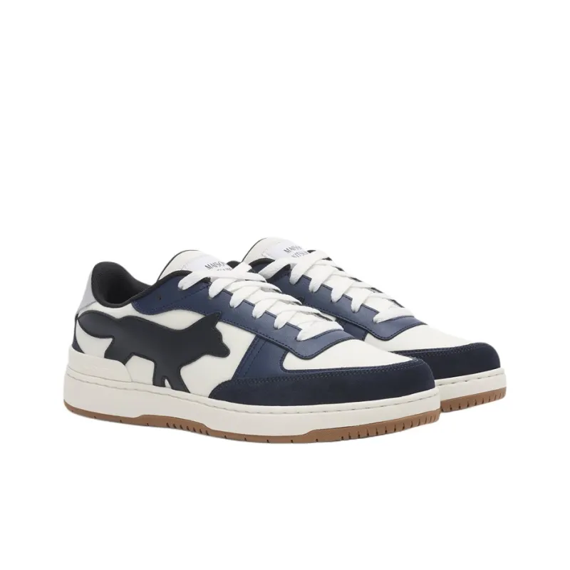 Maison Kitsune Chiru Low Top Skateboard Shoes Men's Marine Blue-2