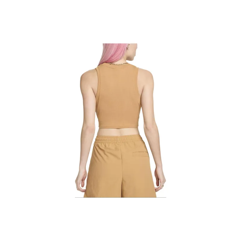Nike Sportswear Chill Knit Women's Tight Cropped Mini Rib Tank Top-1