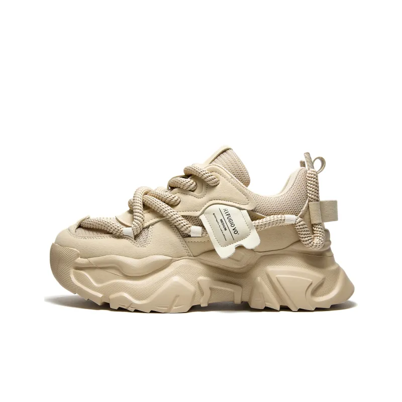 RIFUGIO VO' Shock Absorbers With Slip Resistant And Abrasion Resistant Properties Low Top Chunky Sneakers Unisex-30