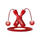 Red-[Stainless Steel Pivot without Stiffness], Dual-Purpose[Cordless Small Ball+PVC Steel Cables]