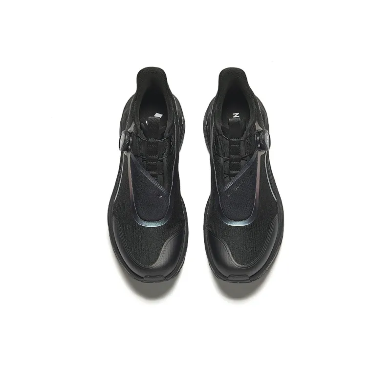 Anta Cushioning, Wear Resistant Low Top Running Shoes Men's Basic Black-2