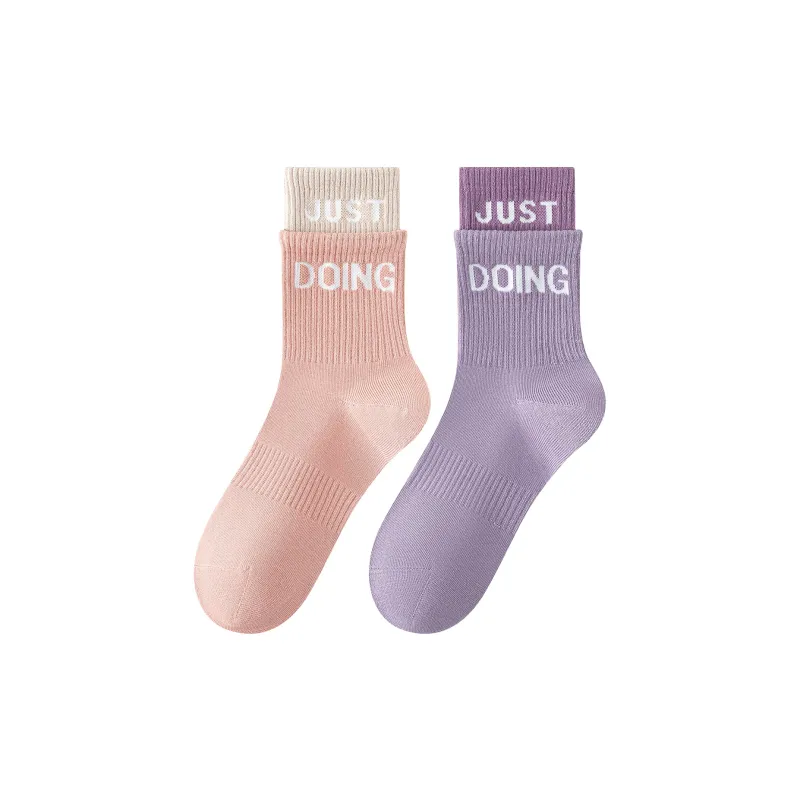 XXLLG Mid Calf Socks Women's 2 Pack-2