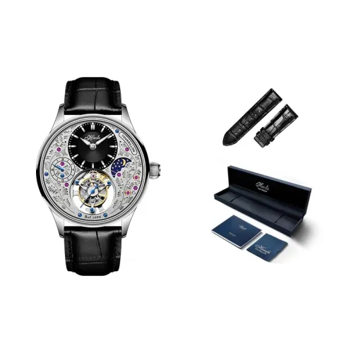 HaofaTourbillon Manual Mechanical Movement Watch Men's Watches White Dial