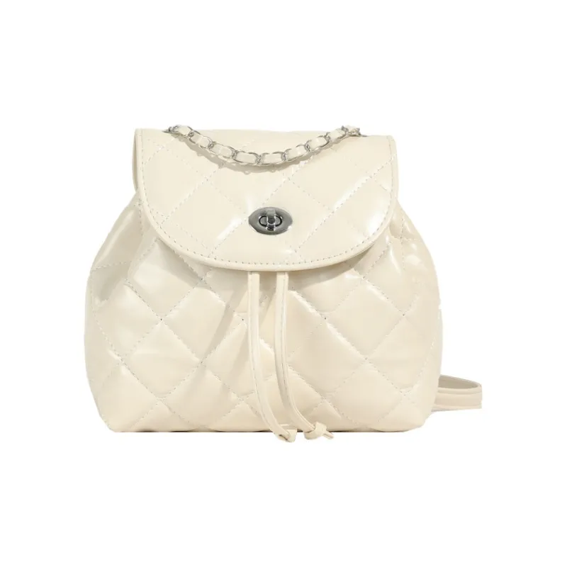 Bywhich PU Backpack Regular Women's Silver/Black/White-7