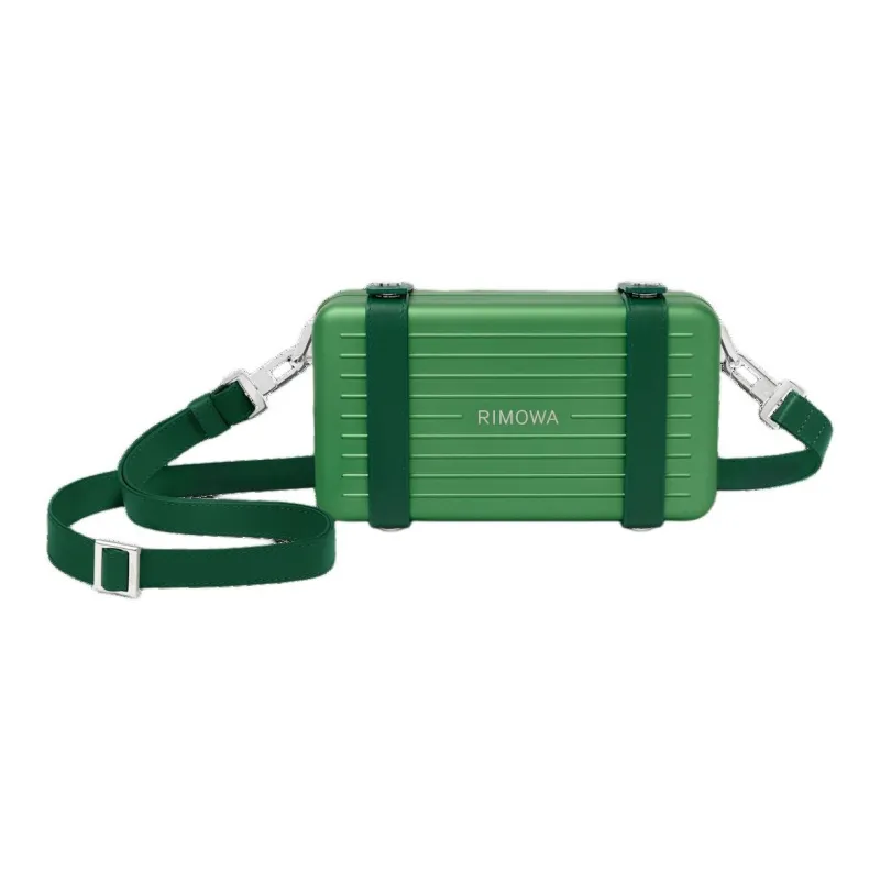 RIMOWA Personal Aluminum-Magnesium Alloy Clutches Shoulder Bag Crossbody Bag Unisex Green-1