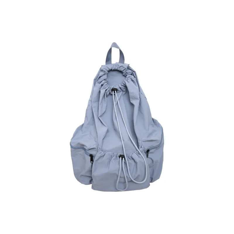 Morellybear Nylon Backpack Unisex Black/Ecru/Khaki/Blue-13