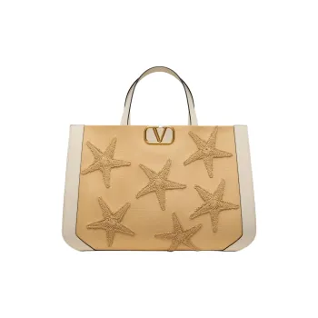 Valentino GARAVANI Raffia Tote Bag Shopping Bag Handbag Regular Women's