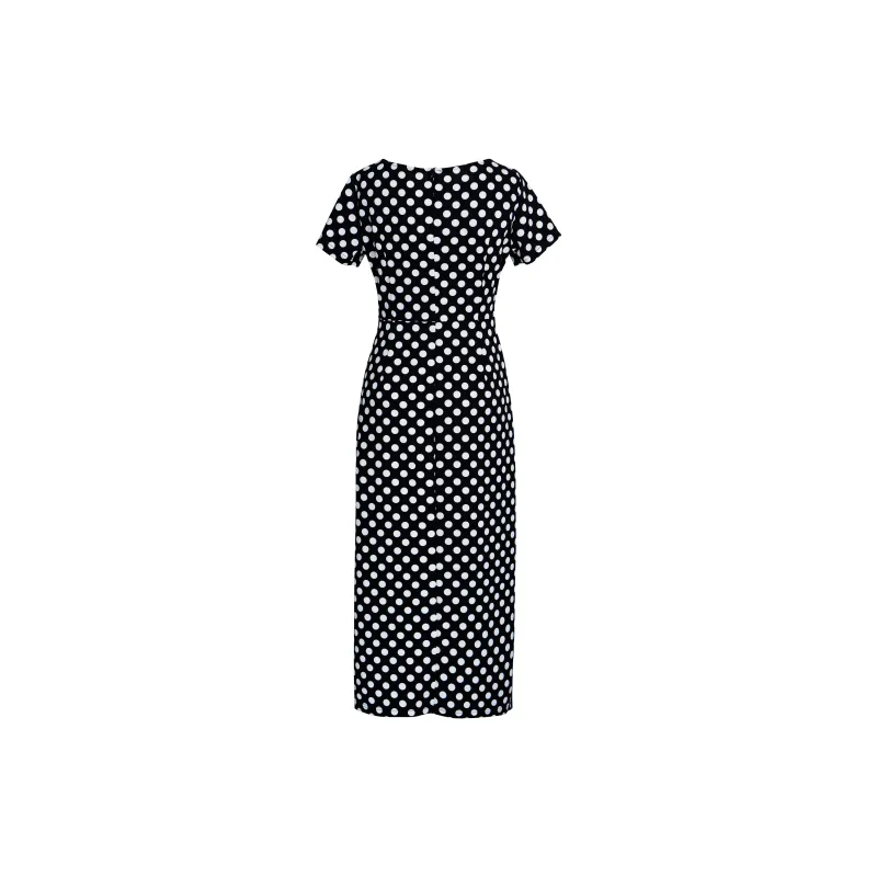 ROEYSHOUSE Short Sleeved Dresses Women's Black-1