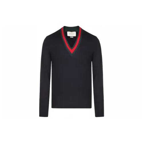 GUCCI Sweaters Men Navy Blue