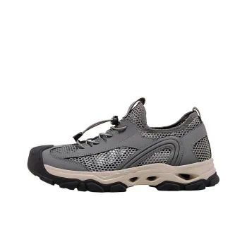 CAMEL Cushioning Wear Resistant Low Top Trekking Shoes Men's Gray