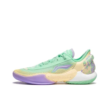 LINING Yushuai 18 V2 Basketball Shoes Men Low Top Green Yellow