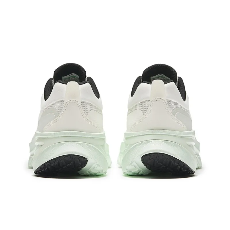 Anta Running Collection Anti Slip Wear Resistant Low Top Casual Running Shoes Women's White Green-3