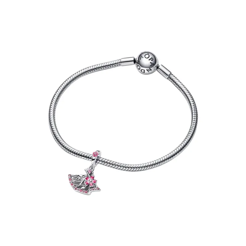 Pandora 925 Sterling Silver Pendants Women's Pink-2