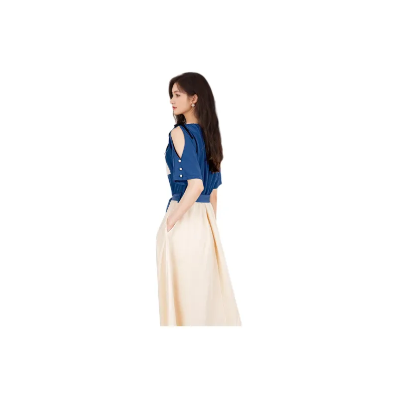 Wbwq Short Sleeved Dress Women's Multiple Colors-1