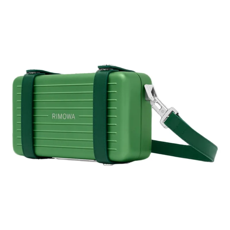 RIMOWA Personal Aluminum-Magnesium Alloy Clutches Shoulder Bag Crossbody Bag Unisex Green-2