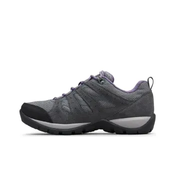 Columbia REDMOND V2 Cushioned Slip-Resistant Low-Top Trekking Shoes Women's Gray Purple