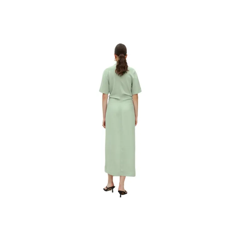 Roselingling Short Sleeved Dresses Women's Matcha Green-0