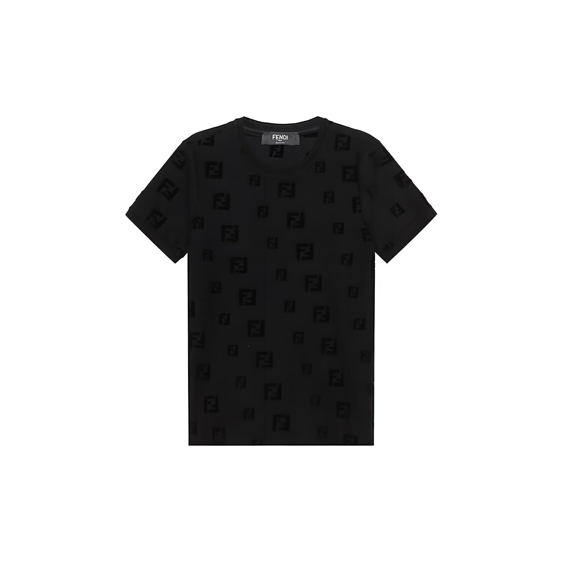 Mens black fendi t shirt best sale