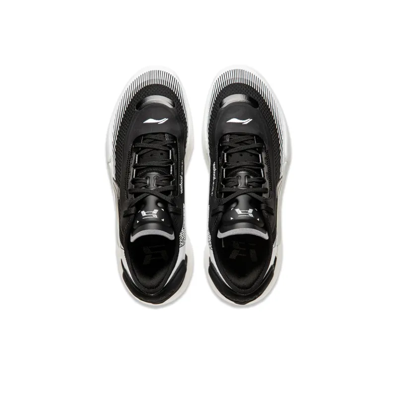 LINING Yushuai 18 V2 Basketball Shoes Men Low Top Black White-4