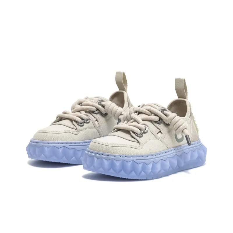 OETZI Ice Man Oz Low Top Athletic Shoes Skateboard Shoes Women's Light Gray-3