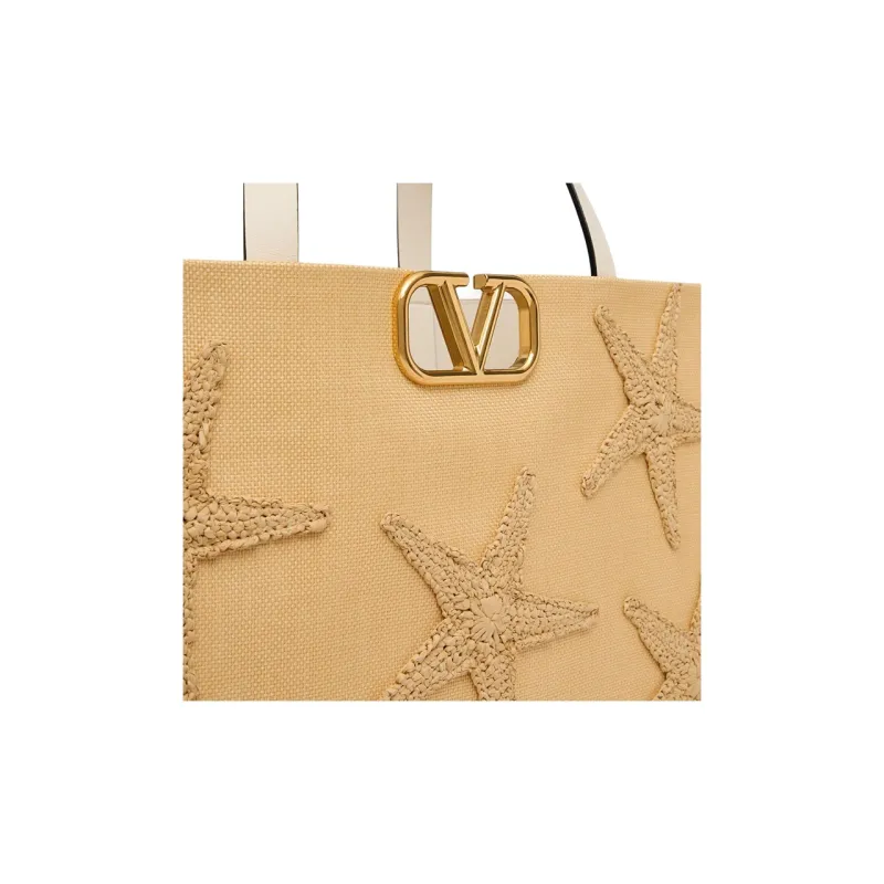 Valentino GARAVANI Raffia Tote Bag Shopping Bag Handbag Regular Women's-6