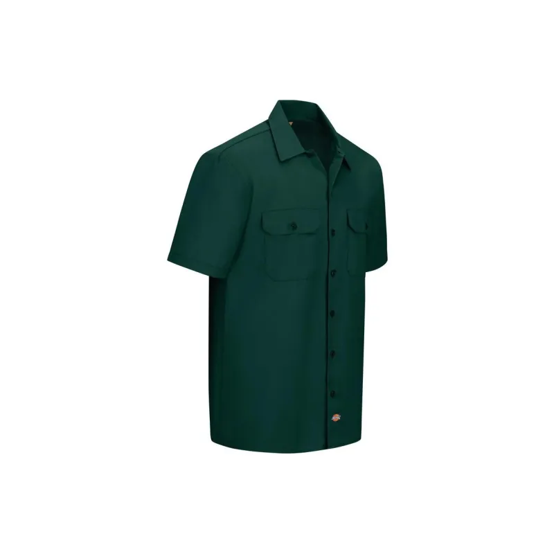 Dickies SHORT-SLEEVE TRADITIONAL WORK SHIRT Shirt Men's Green-3
