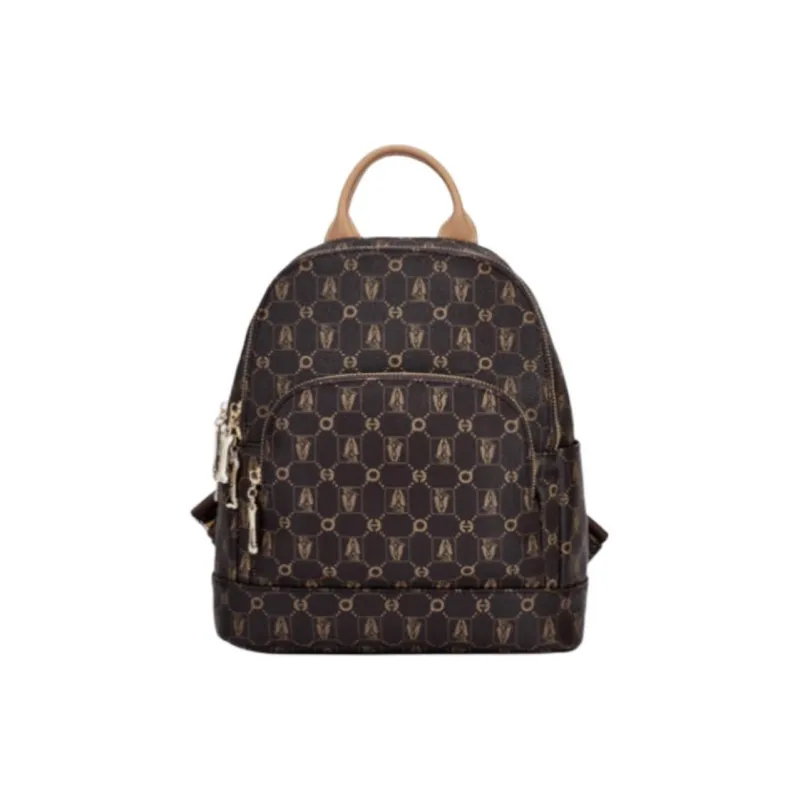 Hush Puppies Synthetic Leather Backpack Tubas Women's Coffee-0