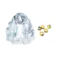 Gray+Random Silk Scarf Buckle