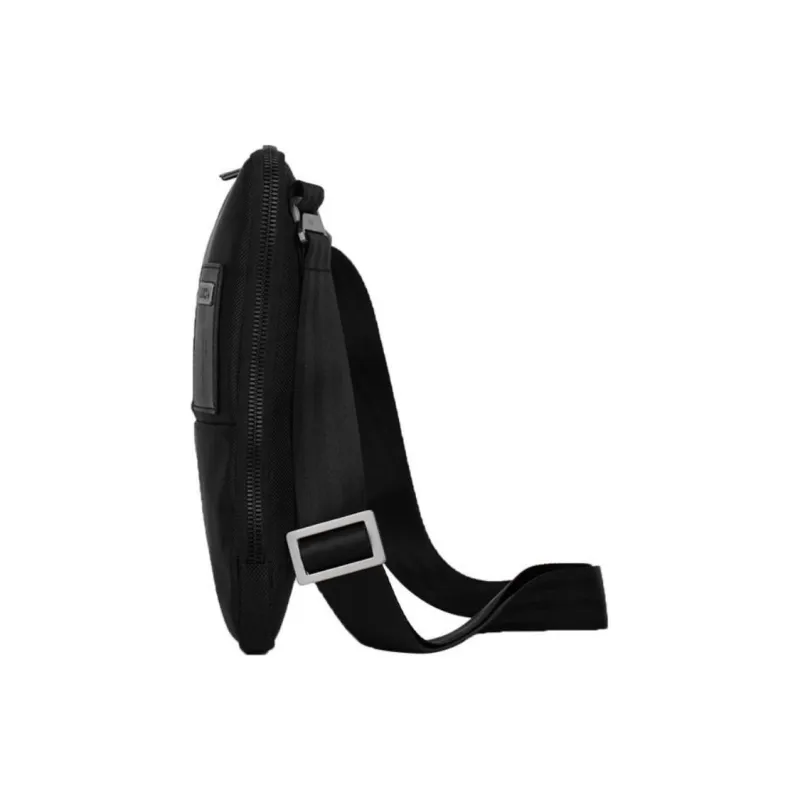 LEXON Polyester Crossbody Bag, Shoulder Bag, Cell Phone Pouch Regular Men's Black/Blue-2
