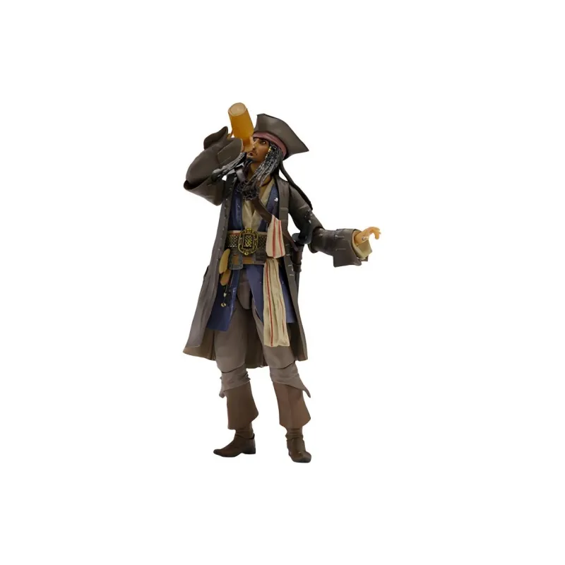 BANDAI Jack Sparrow S.H.F Caribbean Pirates 15cm Scale Figures-2