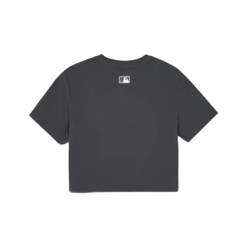 MLB New York Yankees T Shirts Women's Gray-1