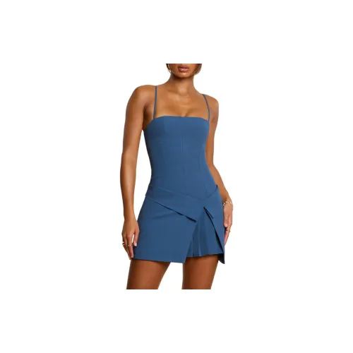 OH POLLY Slip Dresses Women's French Navy/French Navy Blue