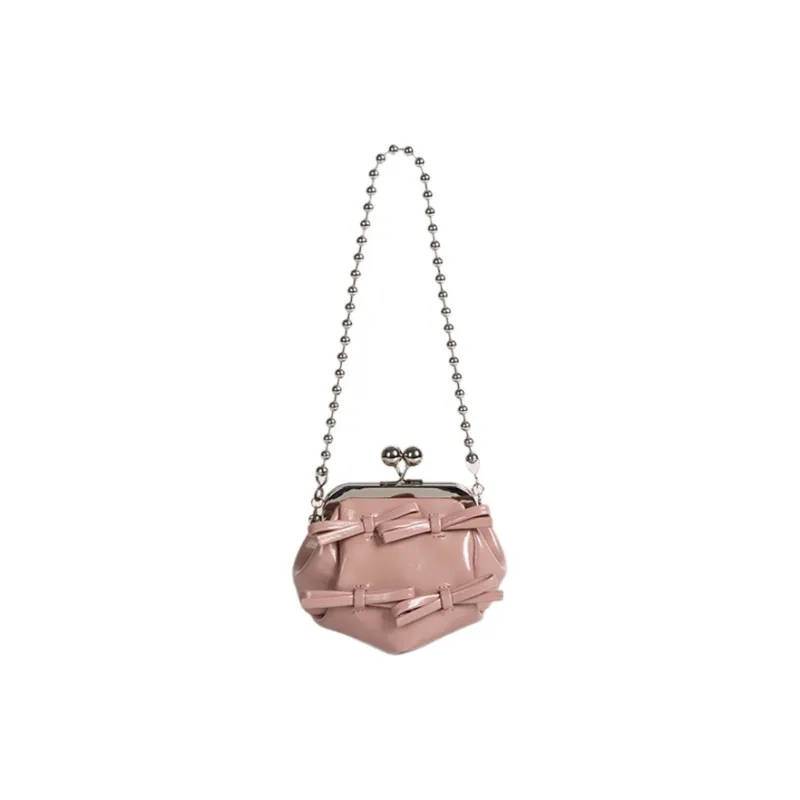 JANE KLAIN PU Shoulder Bag Mini Women's Black/Silver/White/Red/Dirty Pink/Apricot-1