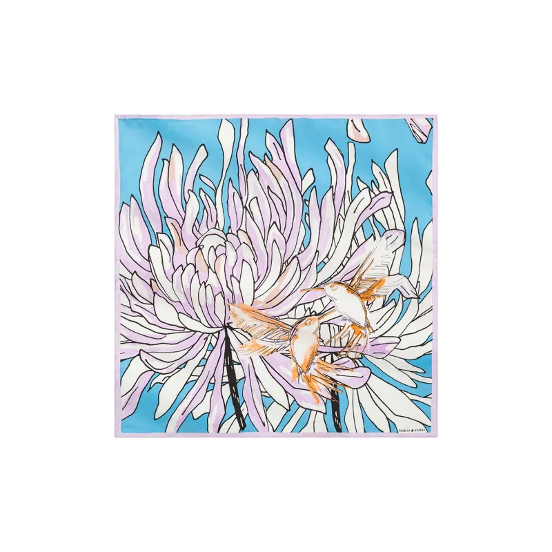 MARJAKURKI Silk Scarves Women's-4