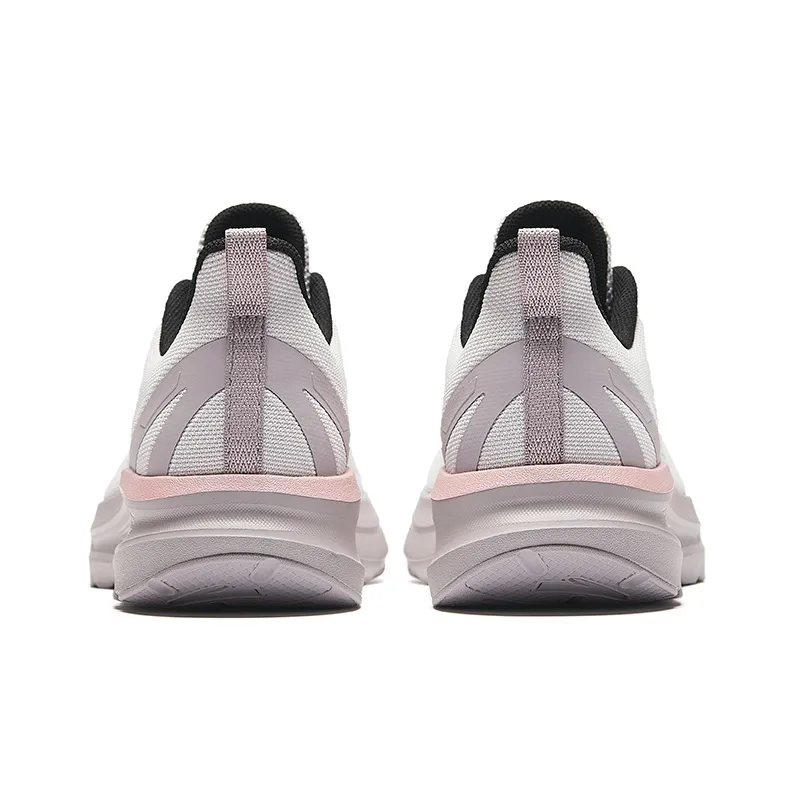 Anta Running Collection Anti Slip Wear Resistant Low Top Casual Running Shoes Women's Gray Purple-3