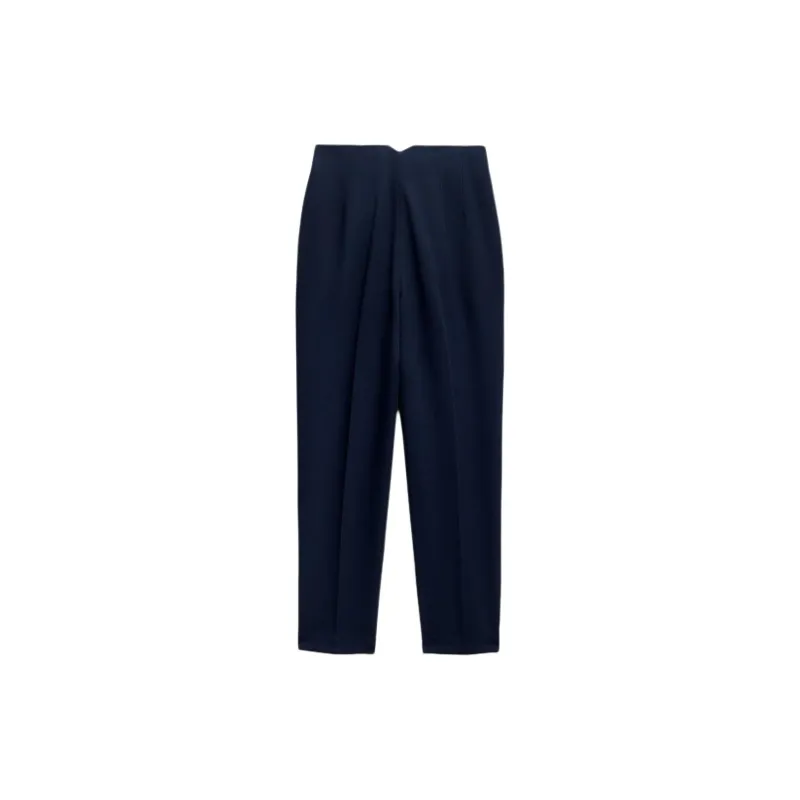 ZARA Suit Trouser Women's Navy Blue-1