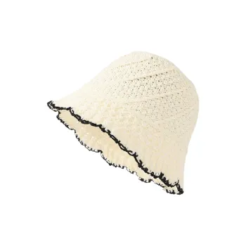 BETTERSAY Straw Woven Polyester Bucket Hats Women's