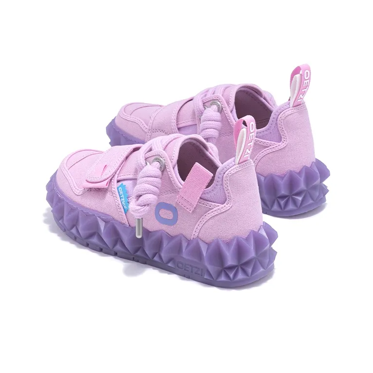 OETZI Breathable Height Increase Low Top Casual Shoes Women's Pink Purple-2