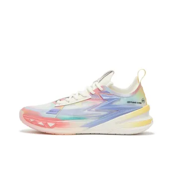 361° BIG3 5.0 Pro Basketball Shoes Men Low Top Feather White/Cheese Yellow