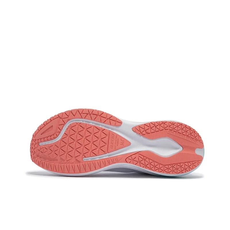 361° Cushioned Wear-Resistant Breathable Low-Top Casual Running Shoes Women's White Blue-4